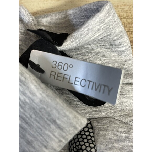 Zella 360 Reflective Grip Palm Running Tech Gloves In Light Gray Sz M/L New - Picture 5 of 6